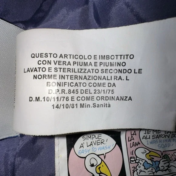 Moncler Size 2 Grenoble Puffer Down Feather Jacket 2010s Navy Blue Short Belted - Picture 6 of 14